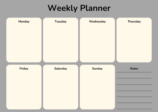 Weekly planner (Digital)