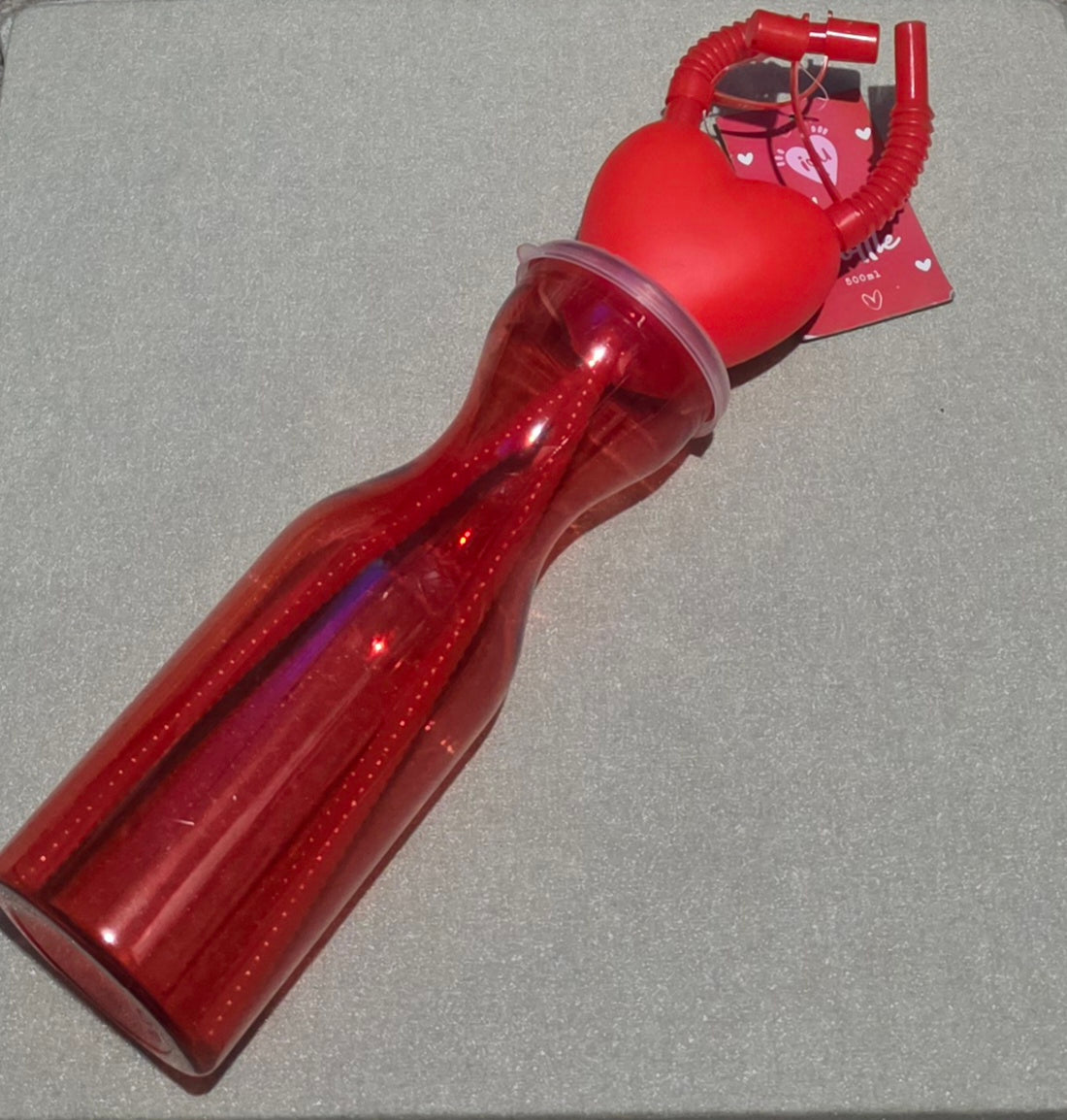 Personalised heart bottle