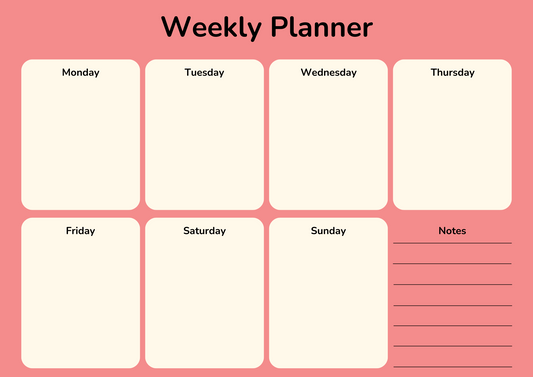 Weekly planner (Digital)