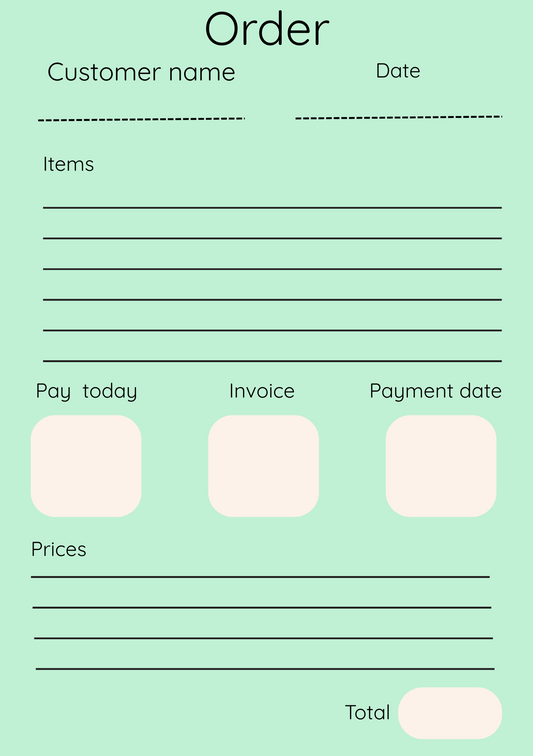 Order form (Digital)