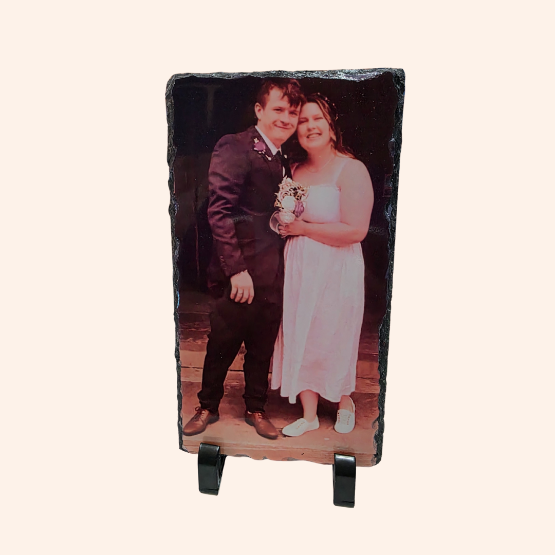 Gloss rectangle photo slate (23.5×13.5×2.7cm)