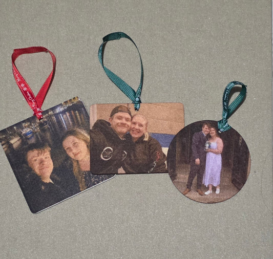 Add your own photo Christmas bauble